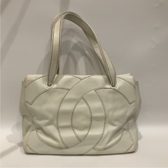 Chanel Oversize CC Caviar Leather Shoulder Bag - Picture 1 of 13
